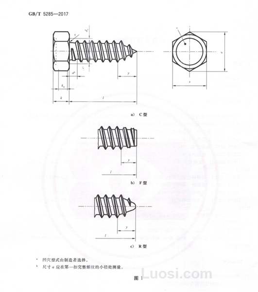 GB/T 5285—2017 六角头自攻螺钉